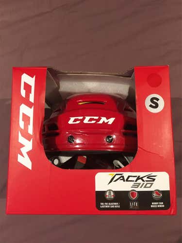 Red New Small CCM Tacks 310 Helmet