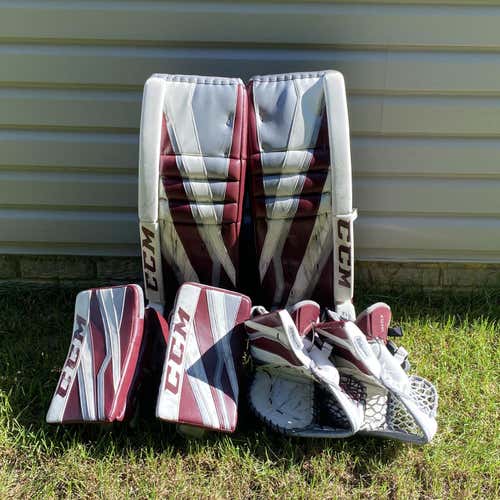 Red Senior 34" Regular Extreme Flex III Pro Stock Goalie Full Set