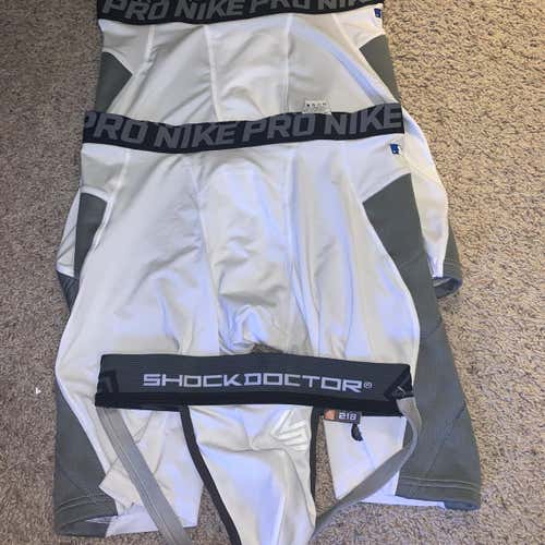 White Men's Large Nike Compression