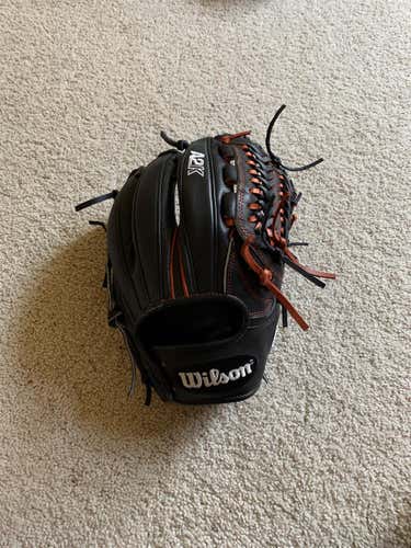 Black High School/College Pitcher's A2K 11.75" Baseball Glove