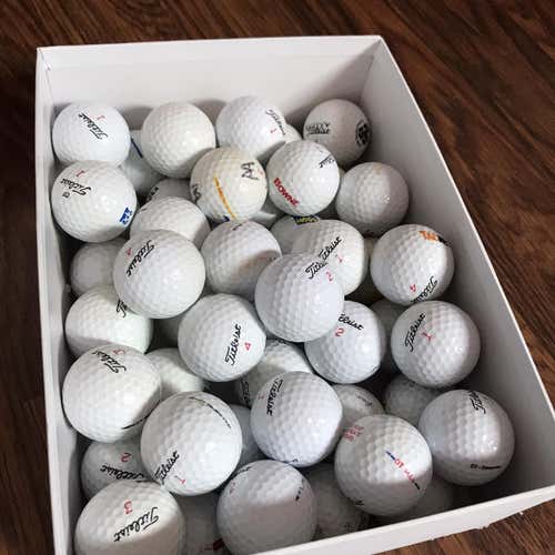 48 Used Titleist DT Series GolfBalls