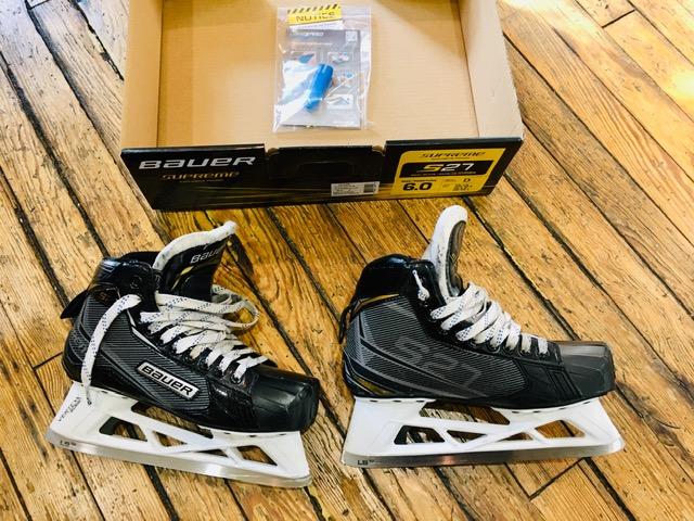 Used Senior Bauer Supreme S27 Goalie Skates Regular Width Size 6