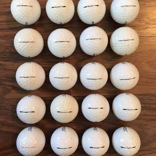 20 Used Titleist Velocity Balls