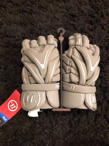 Gray New Warrior Evo 11" Lacrosse Gloves