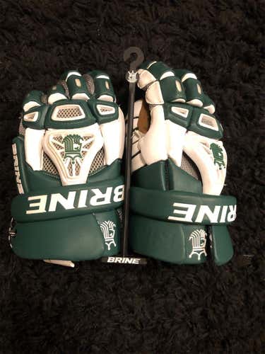 Green New Brine King 13" Lacrosse Gloves