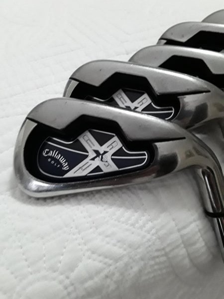 Used Men's Callaway Right Handed X-18 Iron Set Uniflex Steel Shaft (No #7 club)