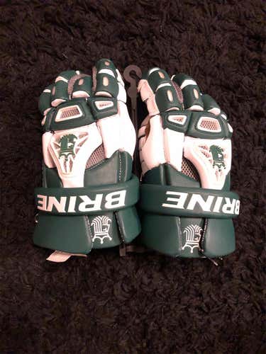 Green New Brine King III 13" Lacrosse Gloves