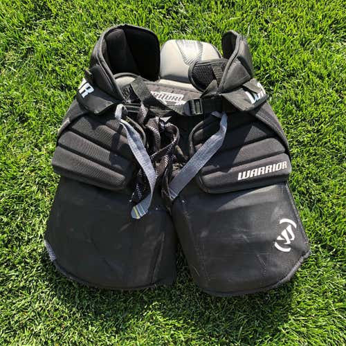 Black Intermediate Small Warrior Ritual Hockey Goalie Pants