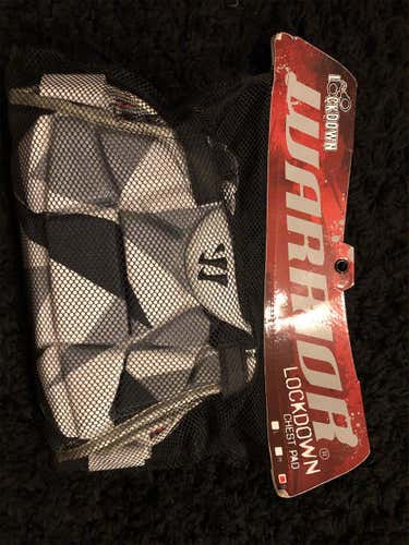 White Adult Small Warrior Lockdown Chest Protector