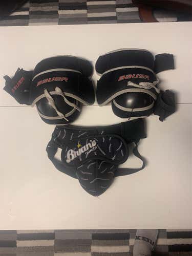 Used Bauer One Pads And Jock Junior
