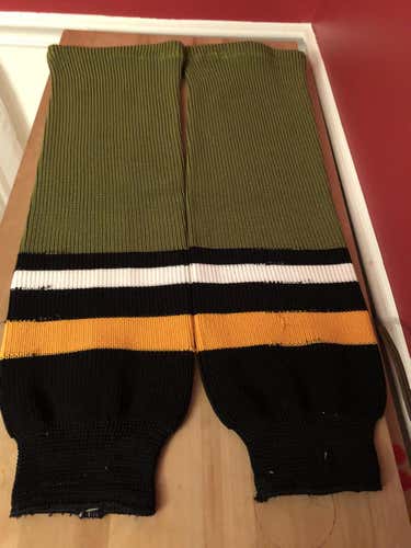 Green Used Senior Large CCM Socks