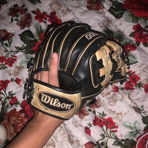 Black High School/College Infield A2000 11.5" Baseball Glove