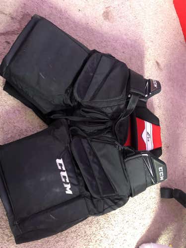 Black Intermediate Medium CCM e2.9 Hockey Goalie Pants