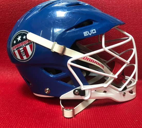 Warrior EVO Helmet Blue adult/youth, Warrior All-America limited edition