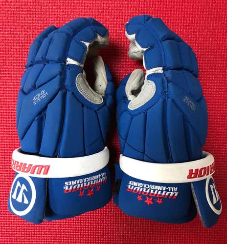 Almost brand new Warrior Evo Lacrosse Gloves "All-America" edition 13", L/XL