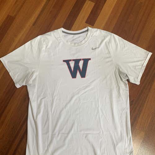 Westlake High School Texas Lacrosse Team Issued White Men's XL Nike Shooting Shirt
