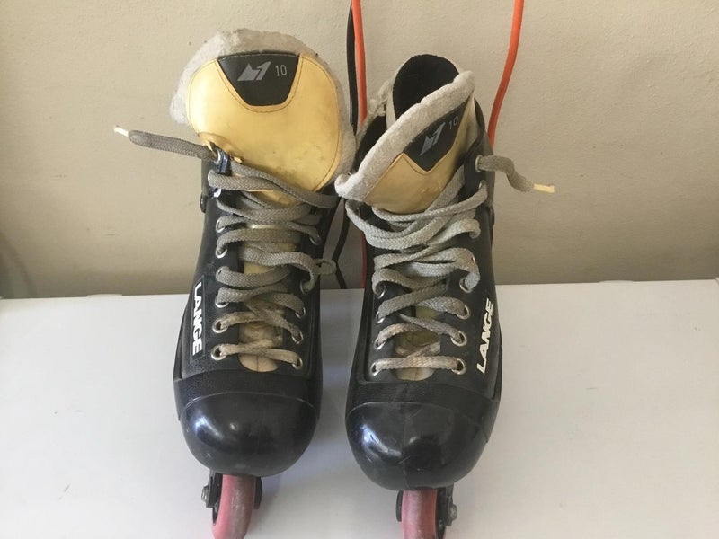 Vintage and rare goalie rollerblades – SwitchIt blades/wheels with Lange boots
