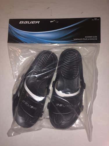 Black New Bauer Shower Sandals Men's Large