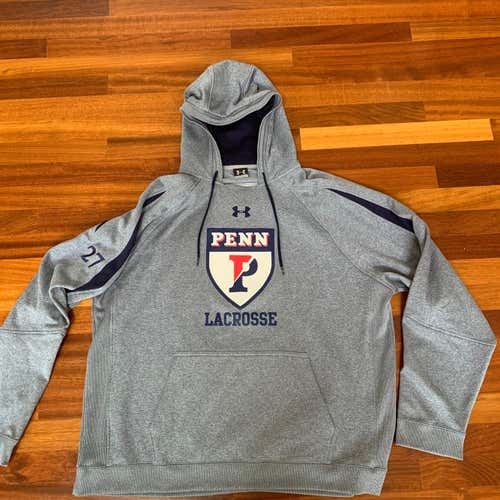 Vintage Penn Men’s Lacrosse Team Issued Under Armour Sweatshirt Men’s XL NEW