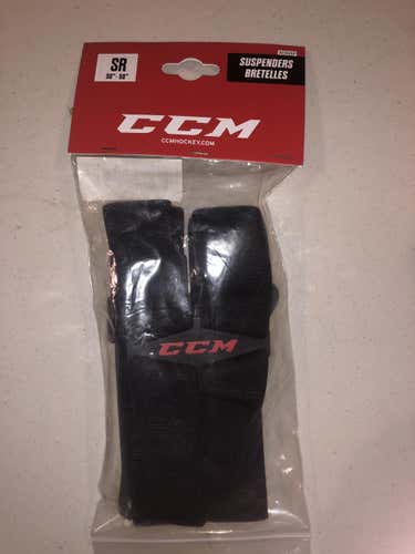 Black New CCM Hockey Pant Suspenders
