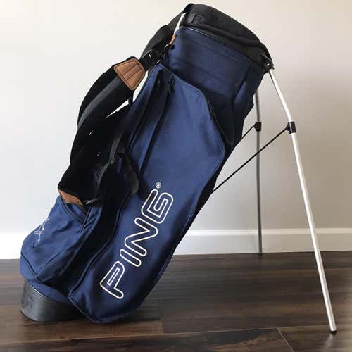 Ping Hoofer Navy Stand Bag *Vintage*