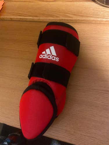 New Senior Red Adidas  Shin Guards