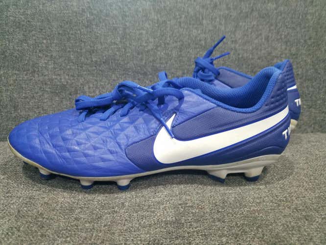 (MAKE AN OFFER) Blue Men's Used Size 8.5 (Women's 9.5) Nike Tiempo legend Cleats