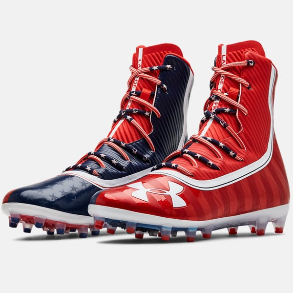 Men's Size 11 - NEW Under Armour Highlight MC LE American Flag Football Cleats