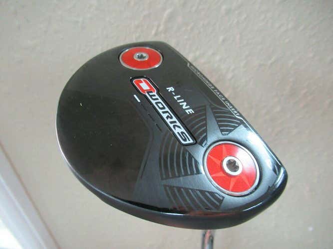 NICE ODYSSEY O WORKS R LINE PUTTER 35" FACTORY SHAFT SUPER STROKE FATSO 5.0 HC