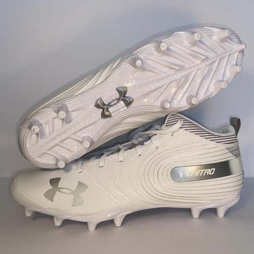 Men's Size 11.5 - NEW Under Armour Nitro Mid MC Football Cleats
