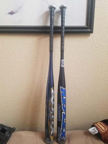 2 EASTON SOFTBALL BATS 34IN