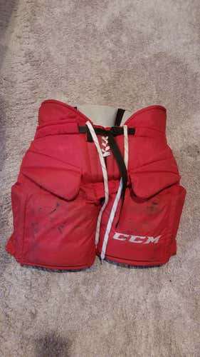 Sr Large CCM HPG Hockey Goalie Pants Pro Stock Carolina Hurricanes