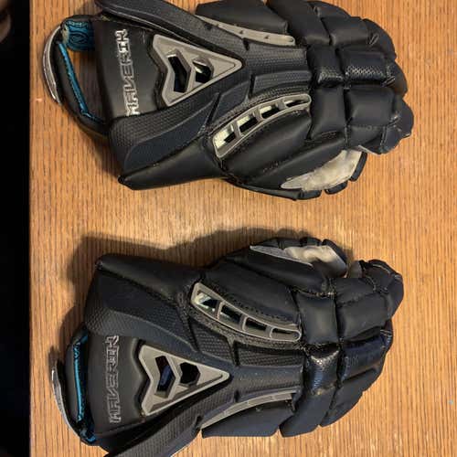 Black Used Player's Maverik Rome 13" Lacrosse Gloves