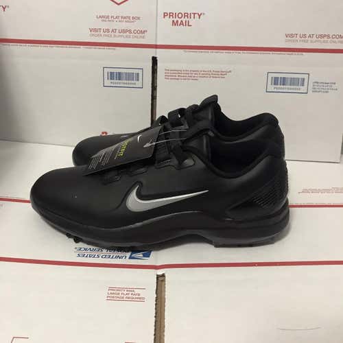 New Nike Tiger Woods TW71 Fast Fit Black Golf Shoes Men's 10.5