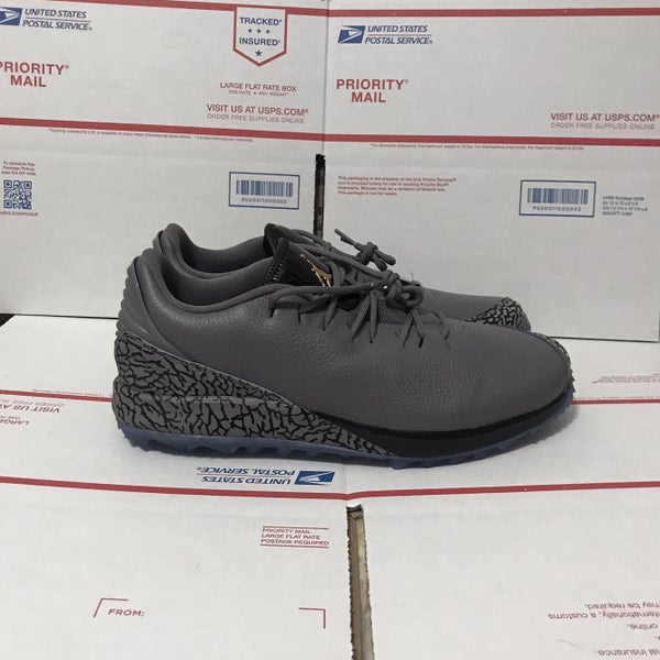 New Air Jordan ADG Golf Grey Gunsmoke Gold Black Cement Elephant QS Mens 10.5