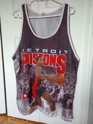 Detroit Pistons THROWBACK Tank Top (Size XL)