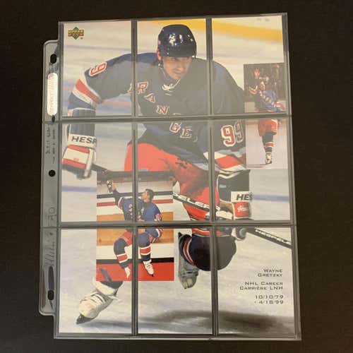 LIMITED EDITION Wayne Gretzky 9 Card NHL Set - New York Rangers - Upper Deck