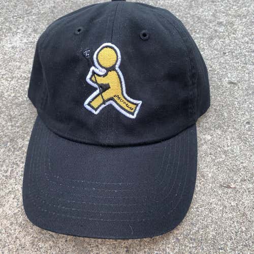 Black AOL Lax Man Hat
