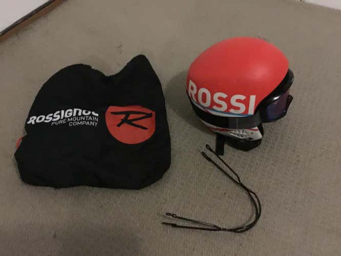 Used Rossignol Hero FIS Legal helmet with chinguard, Size small 55cm, $45 or best offer