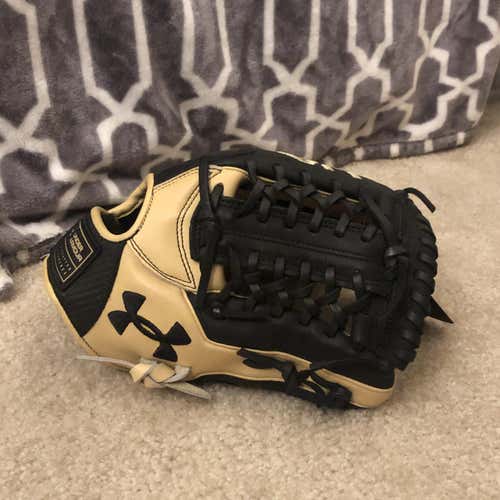 Black Adult New Under Armour Infield Right Hand Throw Genuine Pro Baseball Glove 11.75"