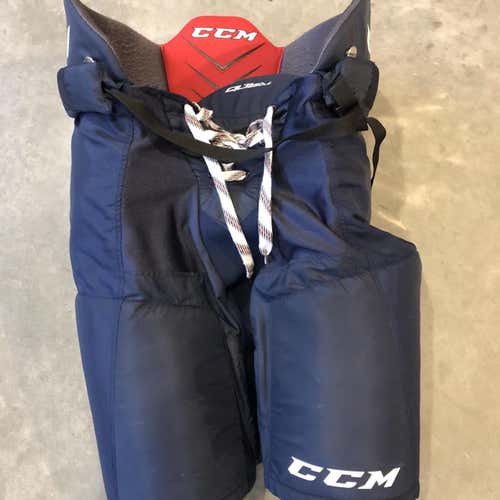 Blue Used Senior Medium CCM QuickLite Hockey Pants 250 LE - Mint