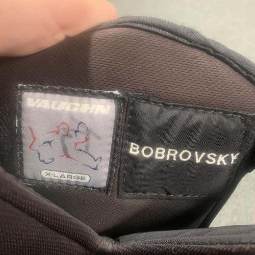 Black Senior XL Vaughn Pro Stock Hockey Goalie Pants