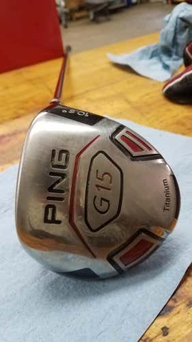 Used Men's Ping Right Handed G15 Driver Stiff Flex 10.5 Loft