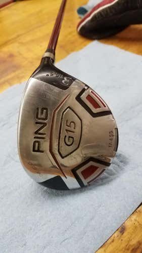 Used Men's Ping Right Handed G15 Fairway Wood Stiff Flex 3 Wood