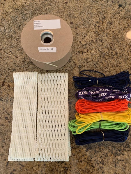 Assortment of New Jimalax (and STX) Lacrosse Mesh and Stringing Supplies