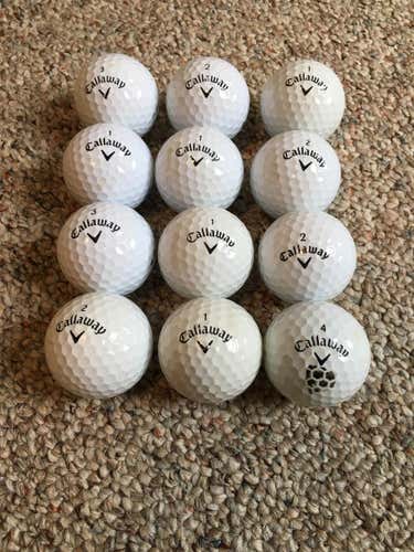 One Dozen Used Callaway SuperSoft Golf Balls