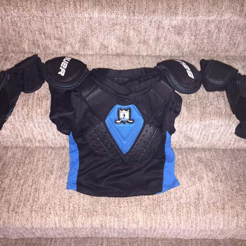 Youth Medium Bauer Prodigy Shoulder Pads w/ Elbow Pads