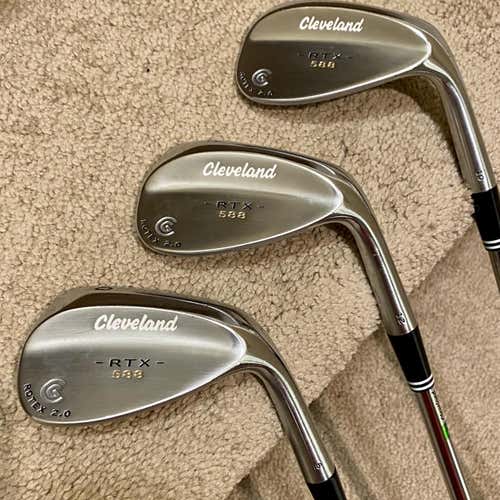 CLEVELAND 588 RTX 2.0 WEDGE SET (52, 56 & 60) PRICE IS FOR ALL 3