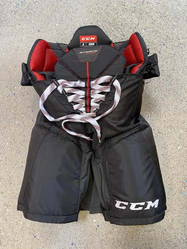 Black New Junior Medium CCM JetSpeed FT390 Hockey Pants