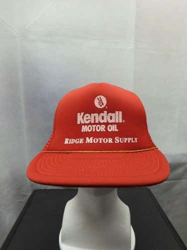 Vintage Kendall Motor Oil Mesh Trucker Snapback Hat